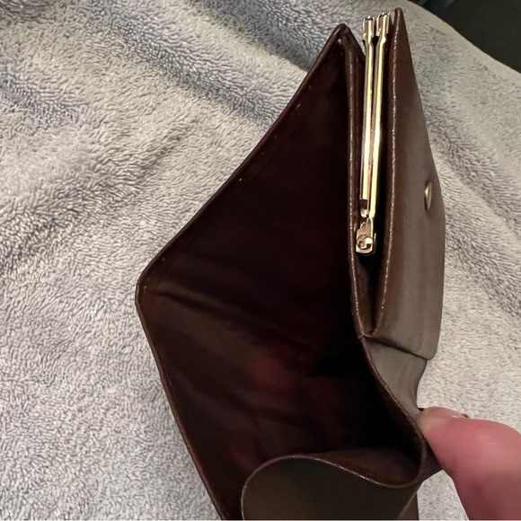 Vintage Lee Sands Peacock Feather clutch kiss lock wallet - Picture 10 of 11